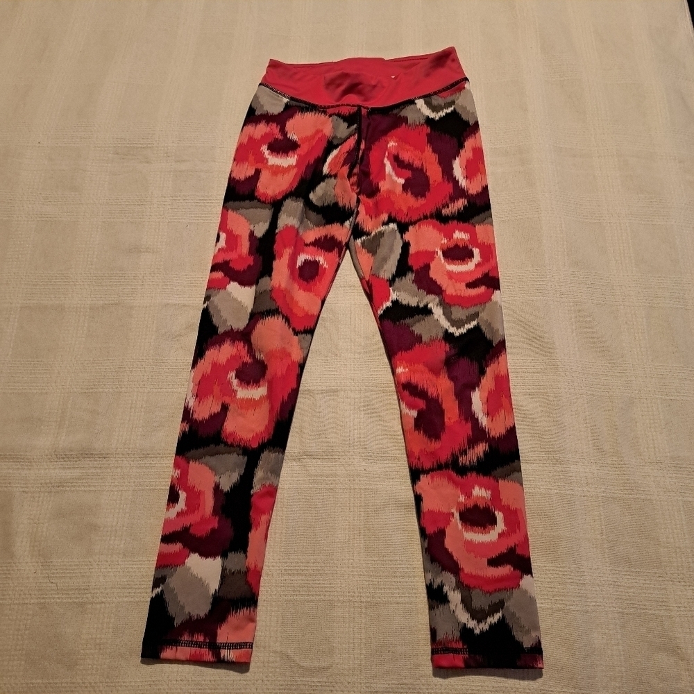 Gymboree Gymgo size Large or 10-12 leggings, floral absteact print